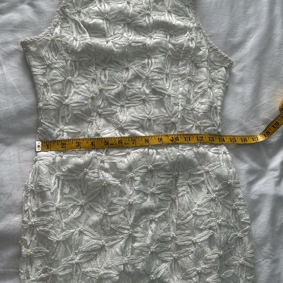 Scala Vintage White Sequin Halter Dress - Picture 7 of 10